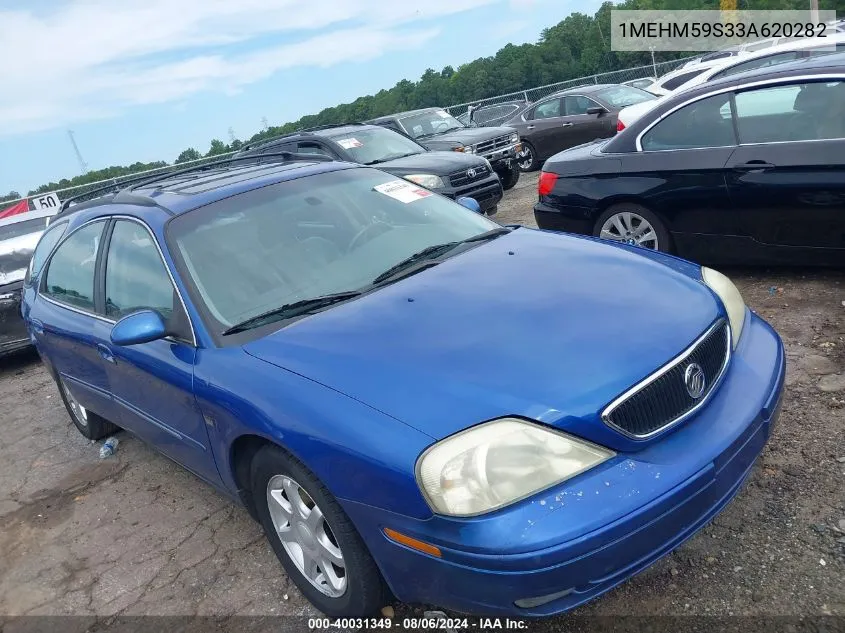 2003 Mercury Sable Ls Premium VIN: 1MEHM59S33A620282 Lot: 40031349