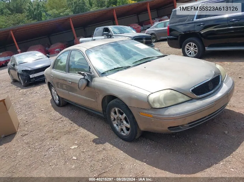 2003 Mercury Sable Ls Premium VIN: 1MEFM55S23A613126 Lot: 40215297