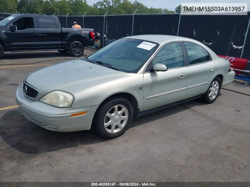 2003 Mercury Sable Ls Premium VIN: 1MEHM55S03A613957 Lot: 40285147