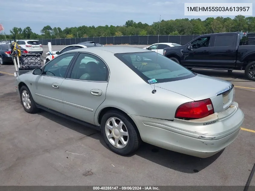 2003 Mercury Sable Ls Premium VIN: 1MEHM55S03A613957 Lot: 40285147