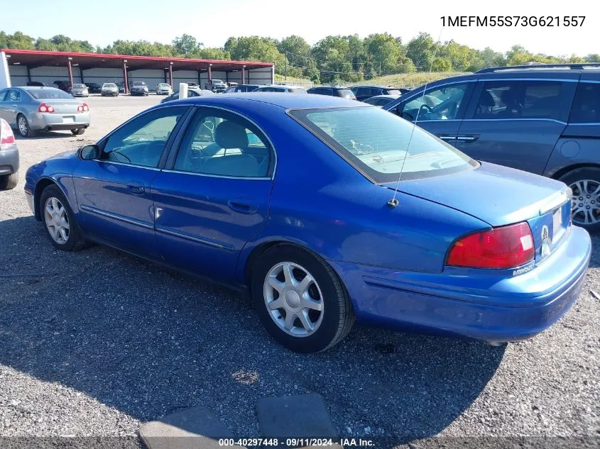 2003 Mercury Sable Ls Premium VIN: 1MEFM55S73G621557 Lot: 40297448