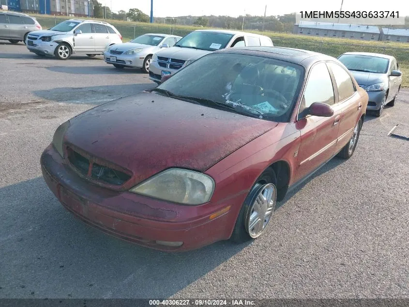 2003 Mercury Sable Ls Premium VIN: 1MEHM55S43G633741 Lot: 40306227