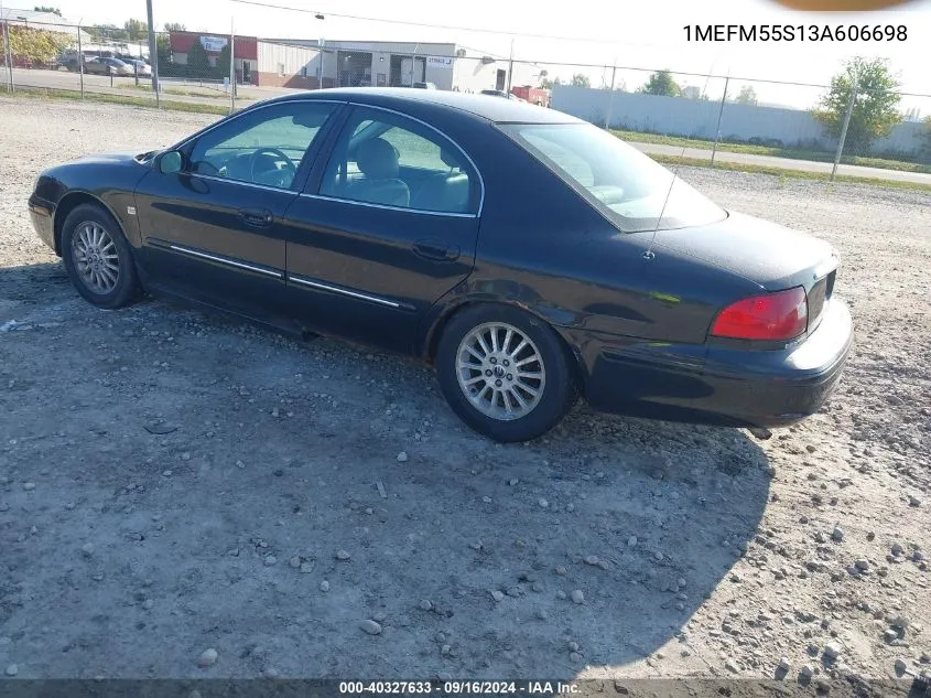 2003 Mercury Sable Ls Premium VIN: 1MEFM55S13A606698 Lot: 40327633