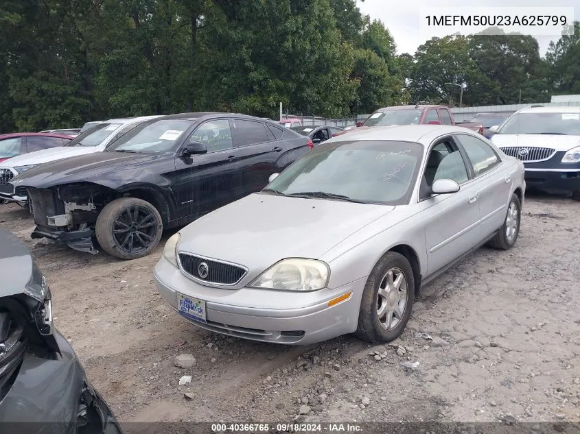 2003 Mercury Sable Gs VIN: 1MEFM50U23A625799 Lot: 40366765