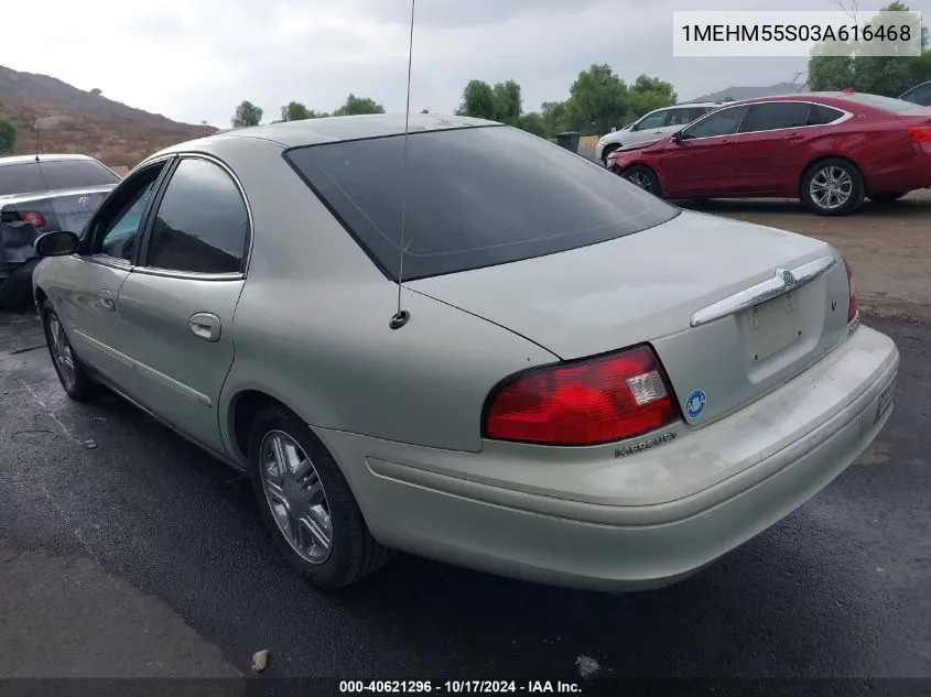 2003 Mercury Sable Ls Premium VIN: 1MEHM55S03A616468 Lot: 40621296