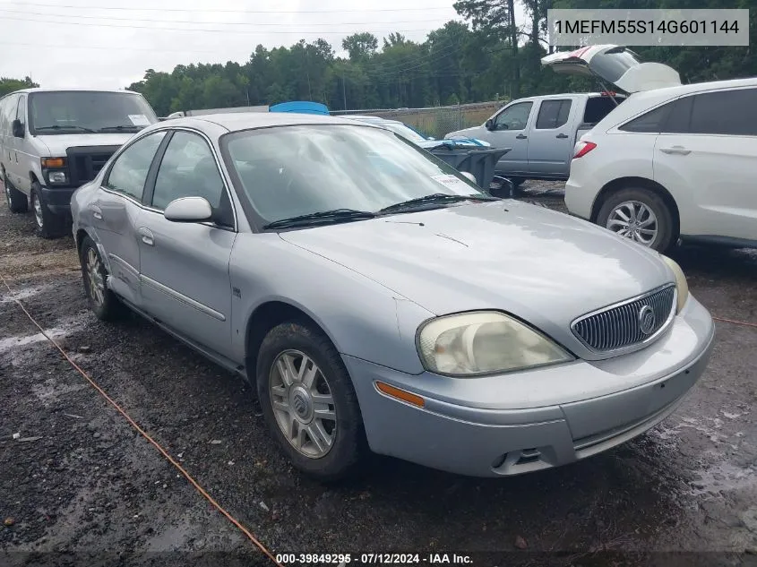 2004 Mercury Sable Ls Premium VIN: 1MEFM55S14G601144 Lot: 39849295