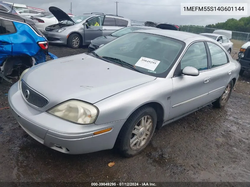 2004 Mercury Sable Ls Premium VIN: 1MEFM55S14G601144 Lot: 39849295