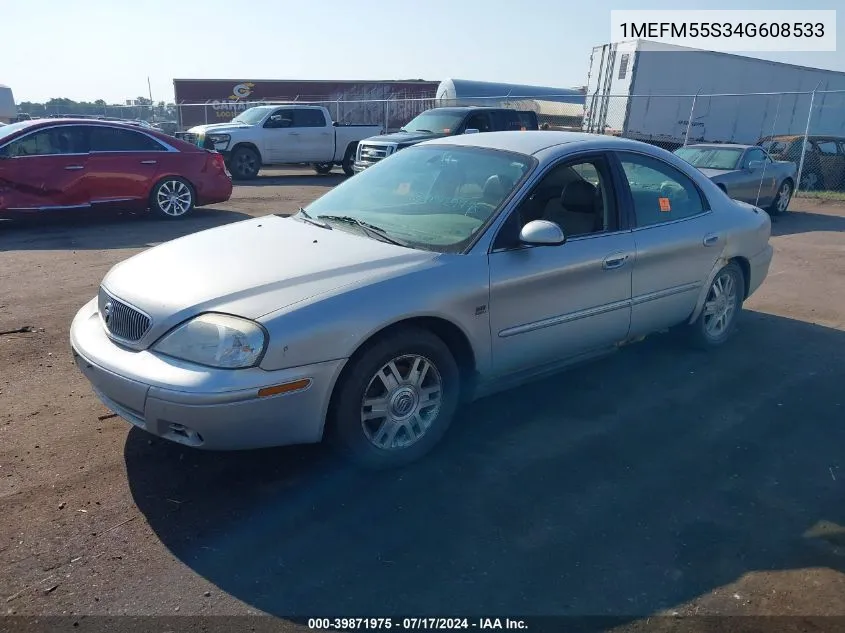 2004 Mercury Sable Ls Premium VIN: 1MEFM55S34G608533 Lot: 39871975