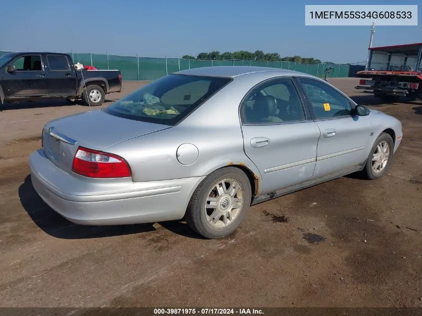 2004 Mercury Sable Ls Premium VIN: 1MEFM55S34G608533 Lot: 39871975