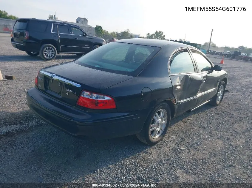 2004 Mercury Sable Ls Premium VIN: 1MEFM55S54G601776 Lot: 40194632