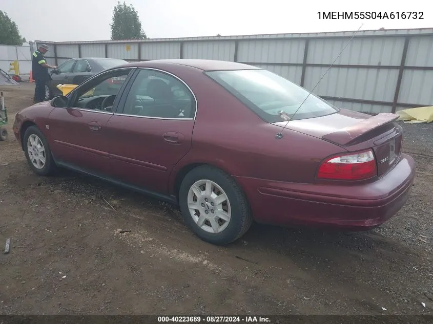 2004 Mercury Sable Ls Premium VIN: 1MEHM55S04A616732 Lot: 40223689