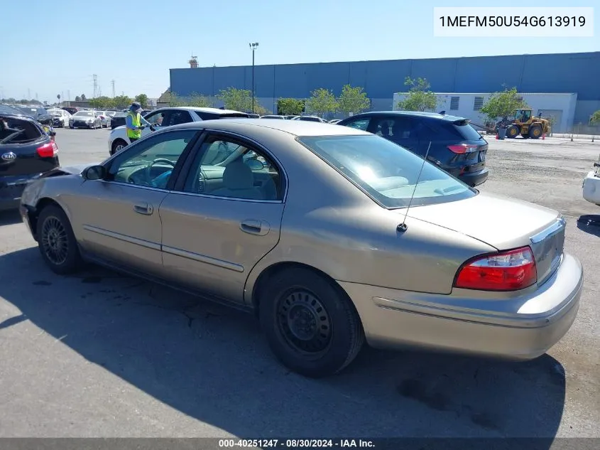 1MEFM50U54G613919 2004 Mercury Sable Gs