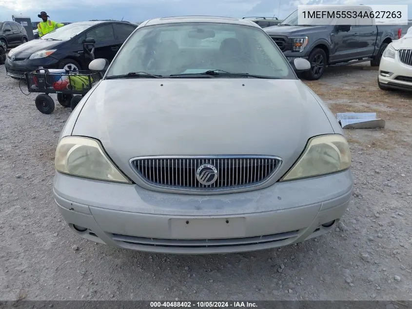 2004 Mercury Sable Ls Premium VIN: 1MEFM55S34A627263 Lot: 40488402