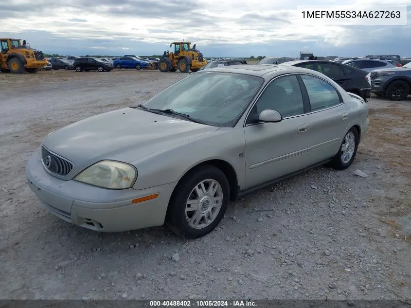 2004 Mercury Sable Ls Premium VIN: 1MEFM55S34A627263 Lot: 40488402