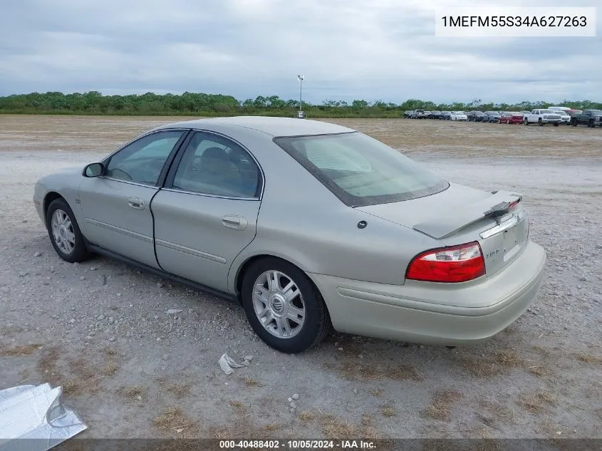 2004 Mercury Sable Ls Premium VIN: 1MEFM55S34A627263 Lot: 40488402