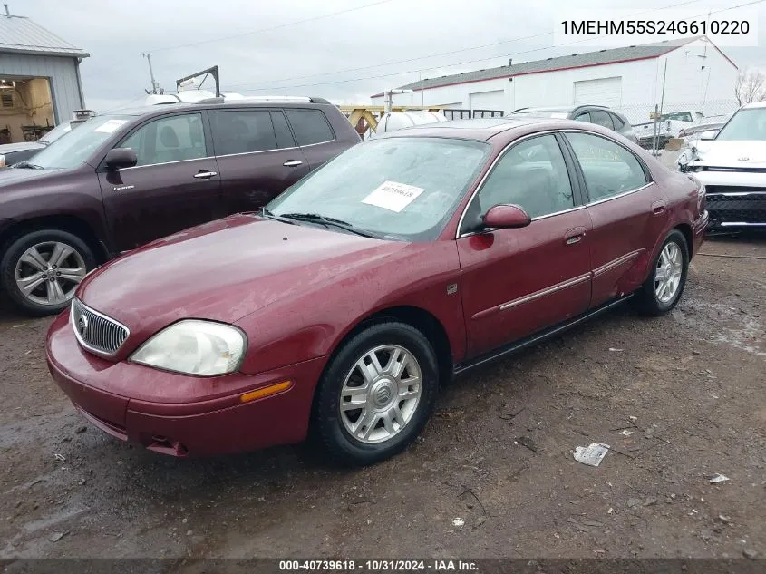 2004 Mercury Sable Ls Premium VIN: 1MEHM55S24G610220 Lot: 40739618