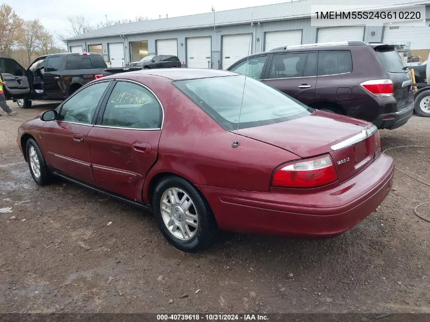 2004 Mercury Sable Ls Premium VIN: 1MEHM55S24G610220 Lot: 40739618