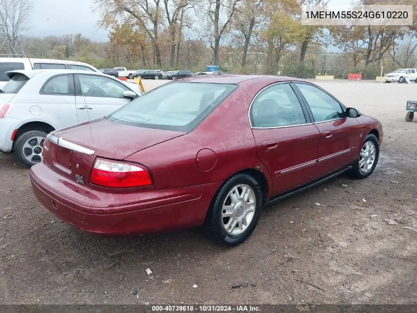 2004 Mercury Sable Ls Premium VIN: 1MEHM55S24G610220 Lot: 40739618