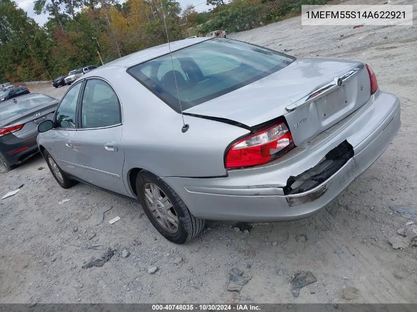 2004 Mercury Sable Ls Premium VIN: 1MEFM55S14A622921 Lot: 40748035