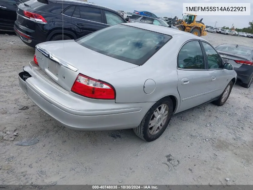 2004 Mercury Sable Ls Premium VIN: 1MEFM55S14A622921 Lot: 40748035