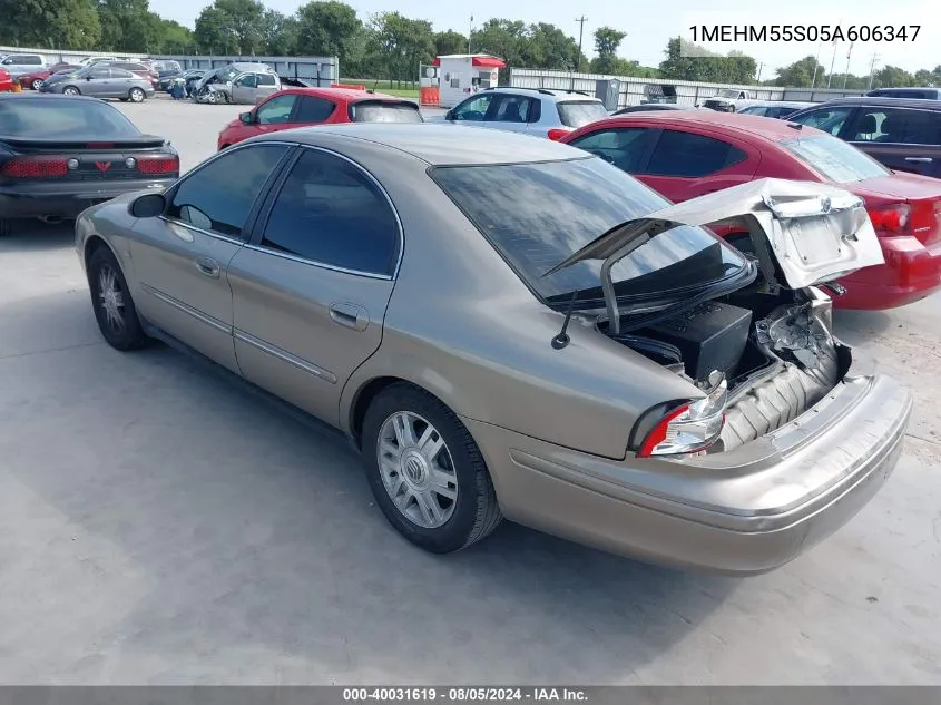 2005 Mercury Sable Ls VIN: 1MEHM55S05A606347 Lot: 40031619