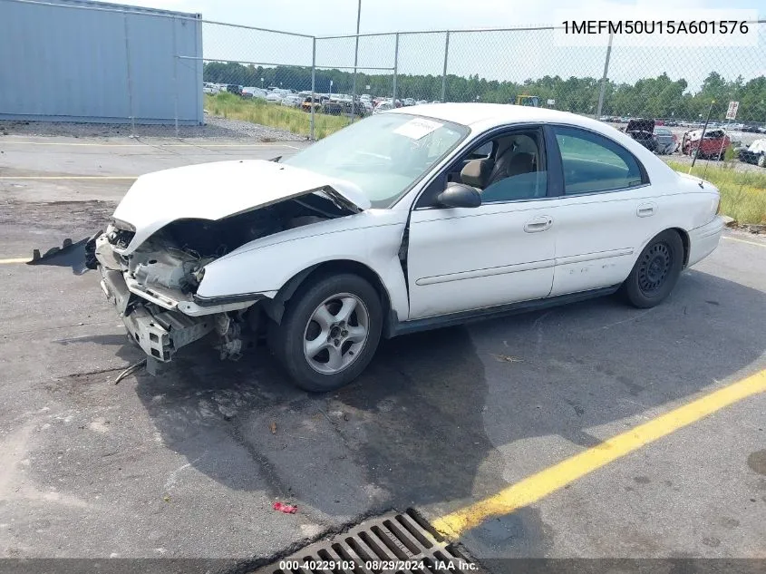 2005 Mercury Sable Gs VIN: 1MEFM50U15A601576 Lot: 40229103