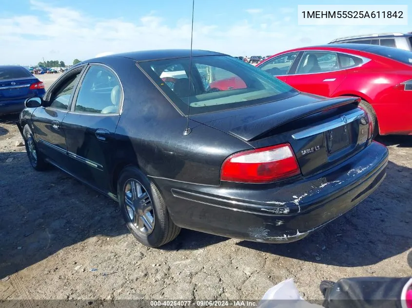 2005 Mercury Sable Ls Premium VIN: 1MEHM55S25A611842 Lot: 40254077