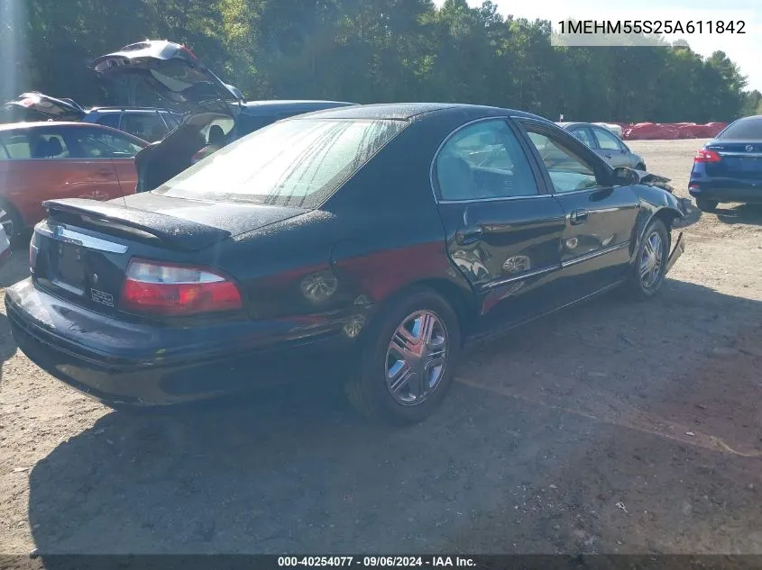 2005 Mercury Sable Ls Premium VIN: 1MEHM55S25A611842 Lot: 40254077