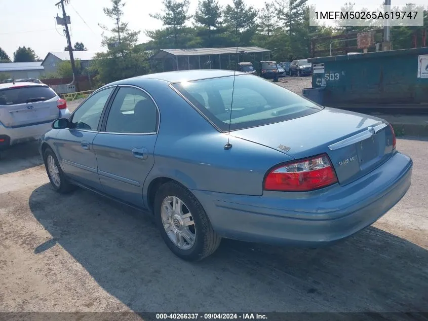 1MEFM50265A619747 2005 Mercury Sable Gs