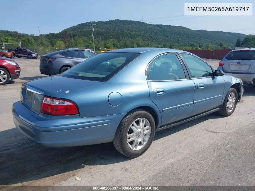 1MEFM50265A619747 2005 Mercury Sable Gs