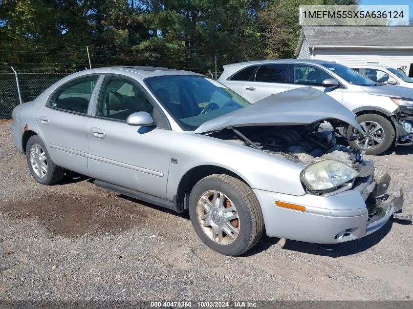 2005 Mercury Sable Ls VIN: 1MEFM55SX5A636124 Lot: 40478360