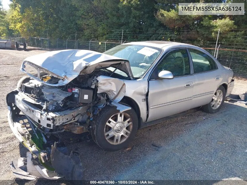 2005 Mercury Sable Ls VIN: 1MEFM55SX5A636124 Lot: 40478360