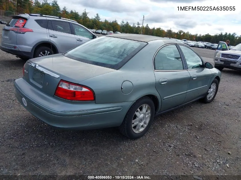 2005 Mercury Sable Gs VIN: 1MEFM50225A635055 Lot: 40586053