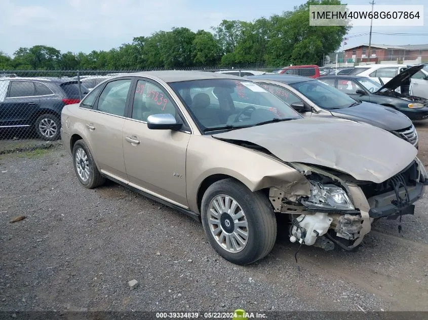 2008 Mercury Sable VIN: 1MEHM40W68G607864 Lot: 39334839