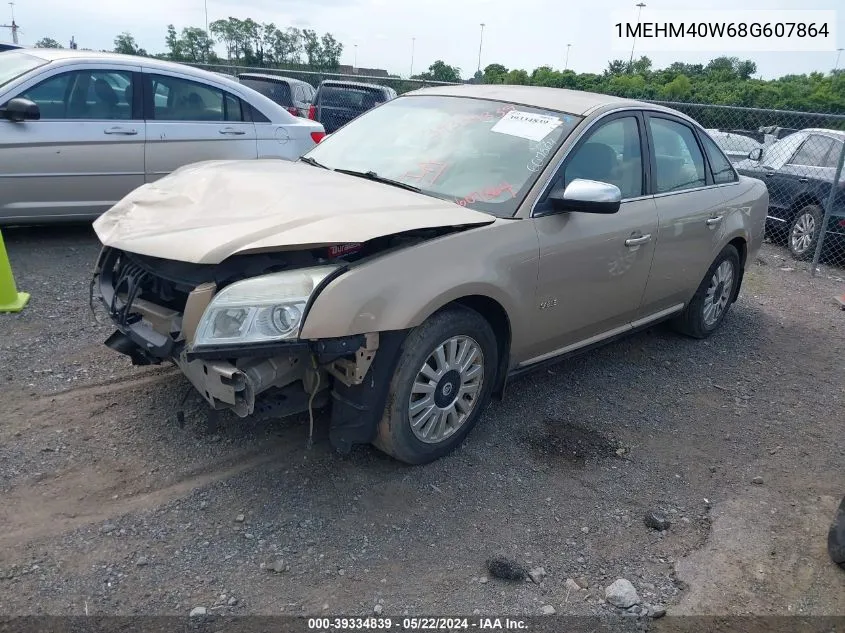 2008 Mercury Sable VIN: 1MEHM40W68G607864 Lot: 39334839