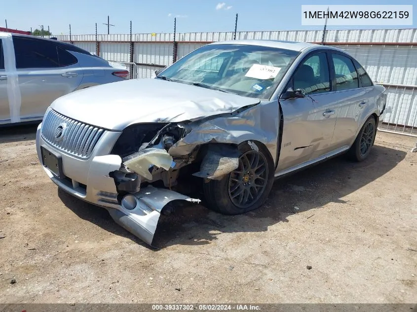 2008 Mercury Sable Premier VIN: 1MEHM42W98G622159 Lot: 39337302