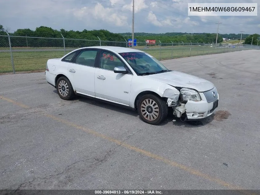 2008 Mercury Sable VIN: 1MEHM40W68G609467 Lot: 39694813