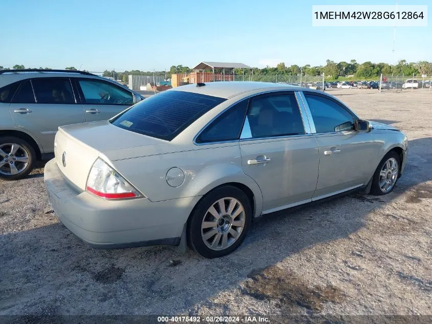 2008 Mercury Sable Premier VIN: 1MEHM42W28G612864 Lot: 40175492