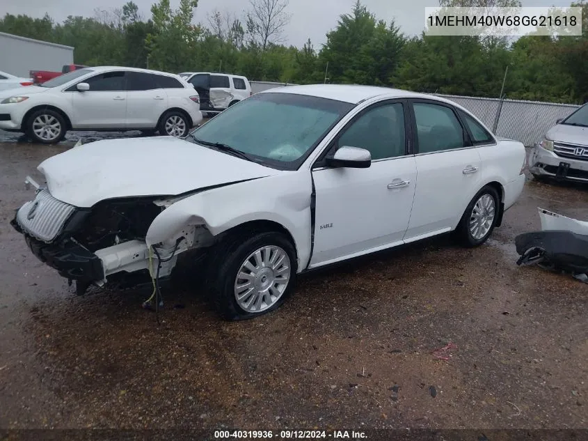 2008 Mercury Sable VIN: 1MEHM40W68G621618 Lot: 40319936