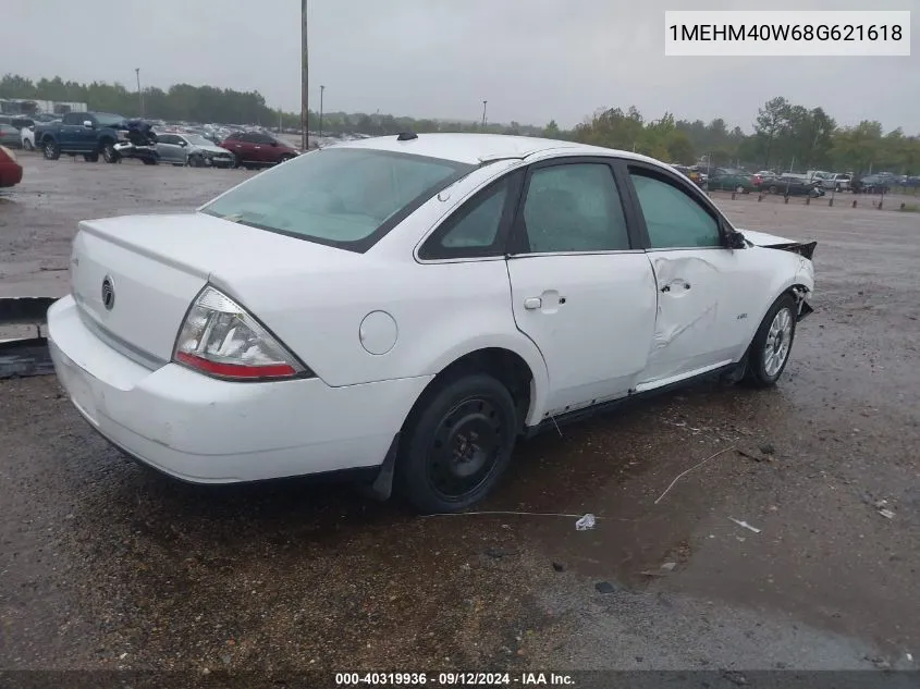 2008 Mercury Sable VIN: 1MEHM40W68G621618 Lot: 40319936