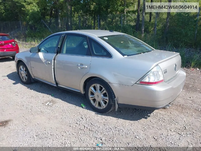 2008 Mercury Sable Premier VIN: 1MEHM42W68G604914 Lot: 40343912