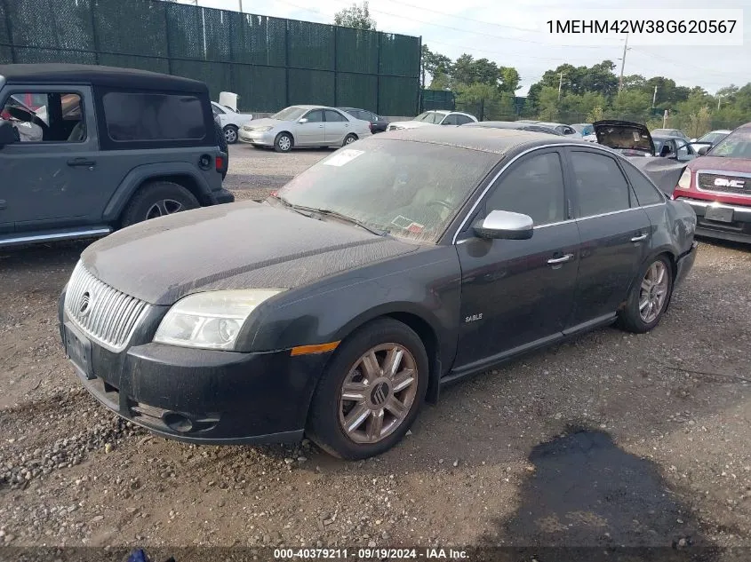 2008 Mercury Sable Premier VIN: 1MEHM42W38G620567 Lot: 40379211