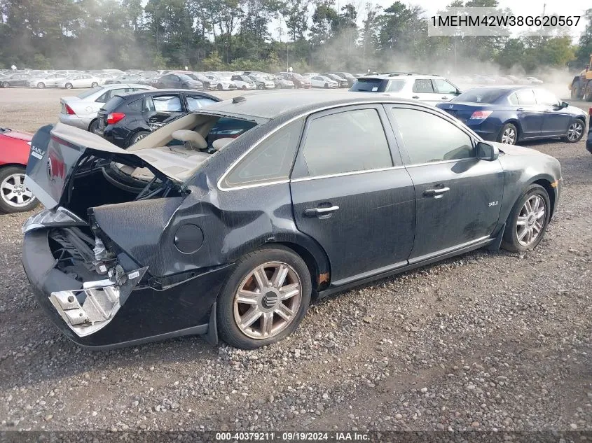 2008 Mercury Sable Premier VIN: 1MEHM42W38G620567 Lot: 40379211