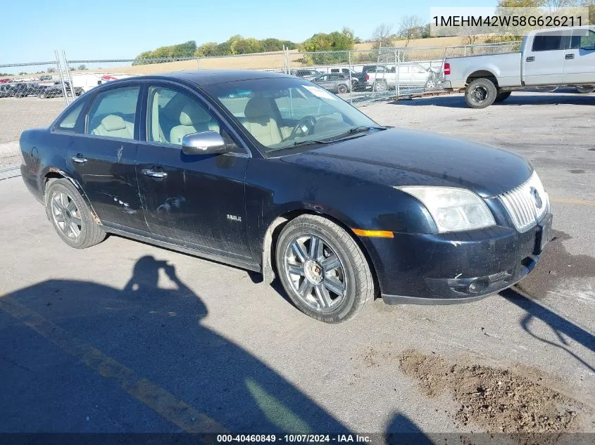 2008 Mercury Sable Premier VIN: 1MEHM42W58G626211 Lot: 40460849