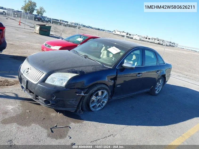 2008 Mercury Sable Premier VIN: 1MEHM42W58G626211 Lot: 40460849