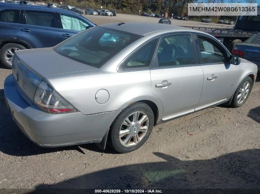 2008 Mercury Sable Premier VIN: 1MEHM42W08G613365 Lot: 40628259