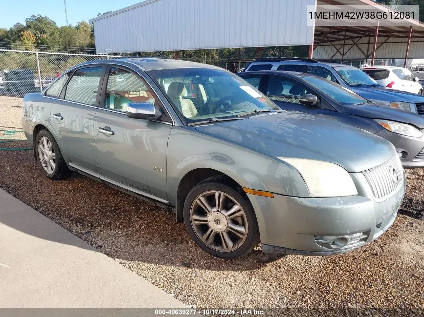 2008 Mercury Sable Premier VIN: 1MEHM42W38G612081 Lot: 40639277