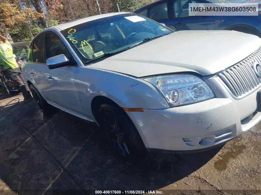 2008 Mercury Sable Premier VIN: 1MEHM43W38G603508 Lot: 40817600