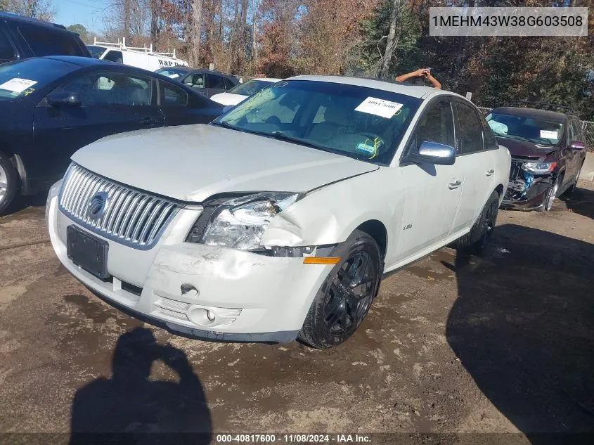 2008 Mercury Sable Premier VIN: 1MEHM43W38G603508 Lot: 40817600