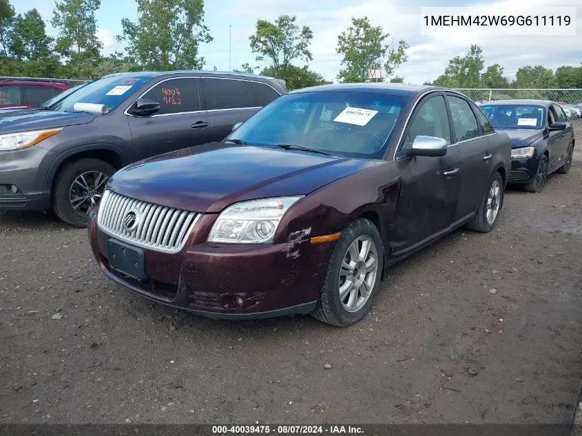 2009 Mercury Sable Premier VIN: 1MEHM42W69G611119 Lot: 40039475